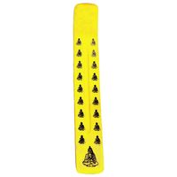 Ananta Handmade Extra Long Wooden Flat Incense Burner - Yellow